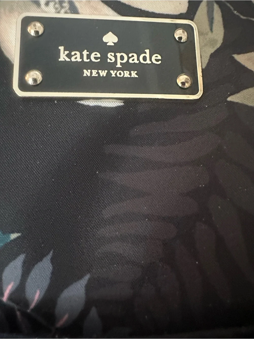 kate spade Black Floral Wilson Road Botanical Small Bradley Backpack